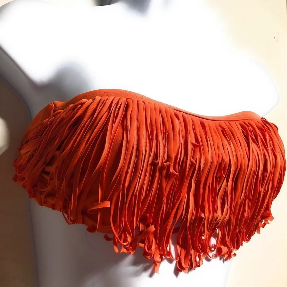L*Space Fringe Bandeau‎ Bikini Top